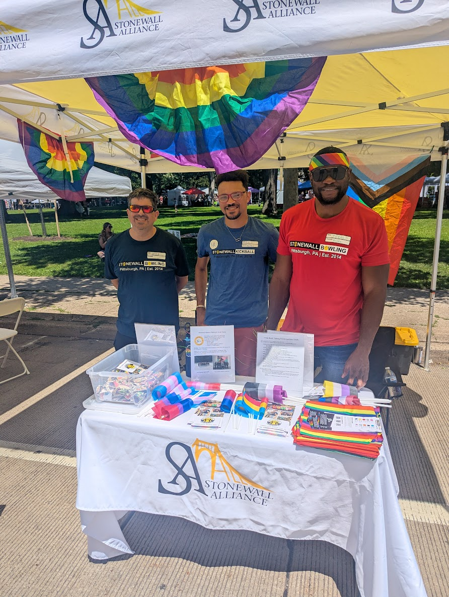 Stonewall Alliance Social Scene Pride outreach tent